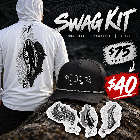 Clickbait/Goonie swag kit! Sunshirt, Snapback, and Slaps!!!